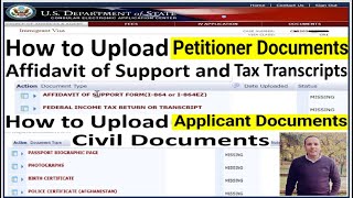 How to Upload Affidavit of Support To NVC (CEAC || How to Upload Civil Documents to NVC ( CEAC).