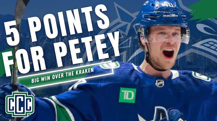 ELIAS PETTERSSON HAS 5 POINTS IN THE CANUCKS 6-5 S...