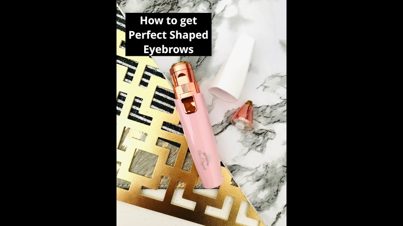 How to Get Perfectly Shaped Brows AmElegant Eyebrow Trimmer Review YouTube