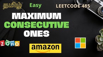 Indha Problem vandha nenga Lucky ! 🤣! | Maximum Consecutive ones | Leetcode problems tamil