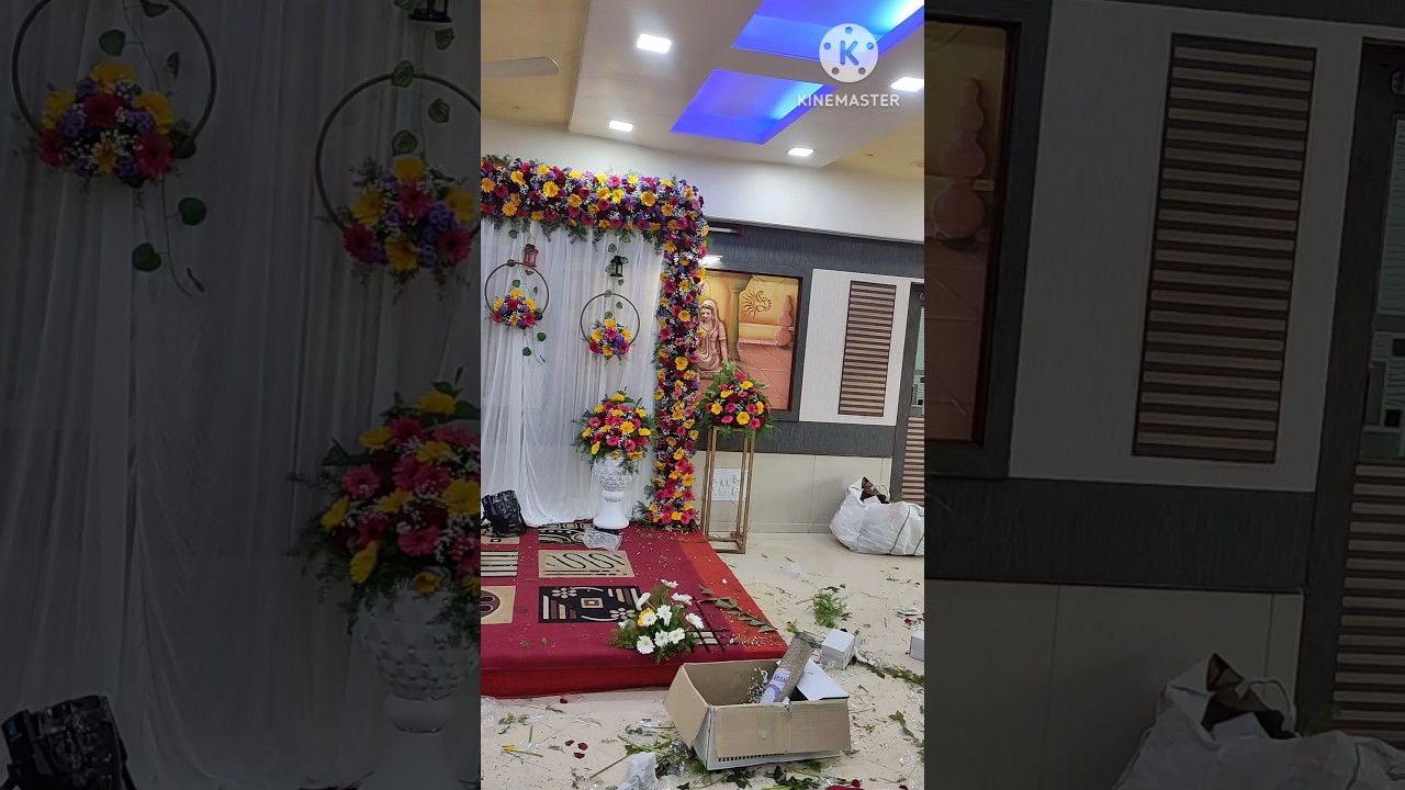 half saree function decoration 