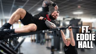 Shoulder Pressing My Dad Ft. Eddie Hall
