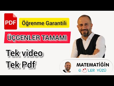 Üçgenler Tamamı  | Tek Video | Tek PDF | Öğrenme Garantili