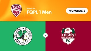 FQPL 1 Men Round 15 - Southside Eagles Men vs Logan Lightning Men Highlights