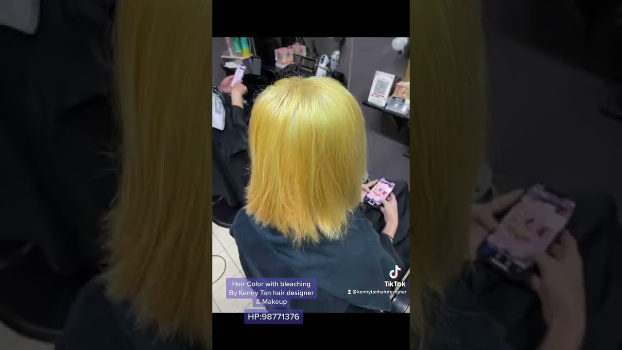 Violet ash hair color with bleaching By Kenny Tan hair designer HP:98771376  - YouTube