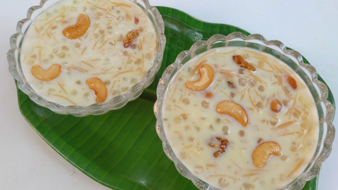 ಶಾವಿಗೆ ಸಾಬುದಾನ ಪಾಯಸ ಮಾಡುವ ವಿಧಾನ | Vermicelli Sago Kheer Recipe - Shavige Sabudana Payasa Recipe
