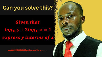 SSSCE 2003 Core Mathematics: Logarithms equation