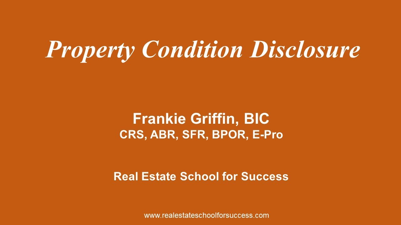 Property Condition Disclosure