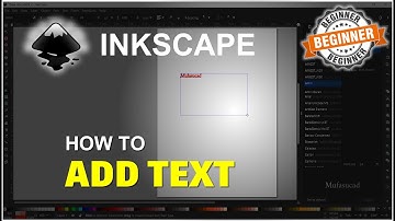 InkScape How To Add Text Tutorial