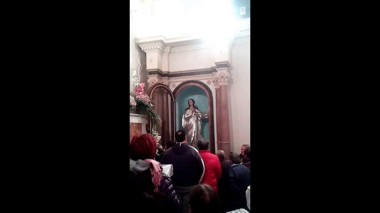 Nizza di Sicilia (ME) il. 7-12-'13 alle ore 5.00 Vigilia dell'immacolata