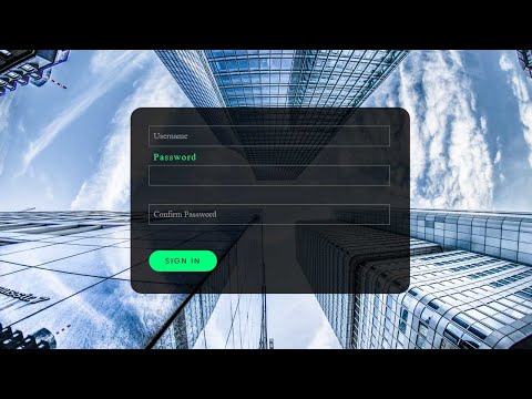 Login Form with Animating Placeholder using html css