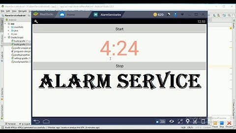 Create Alarm Service in android using Broadcast Receiver part 2