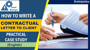 How to write effective contractual letters to client | Project Contract Management