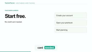 Start Your Free Teacher Planner | Less Planning, More Teaching