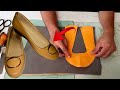 Making handmade women ballet shoe