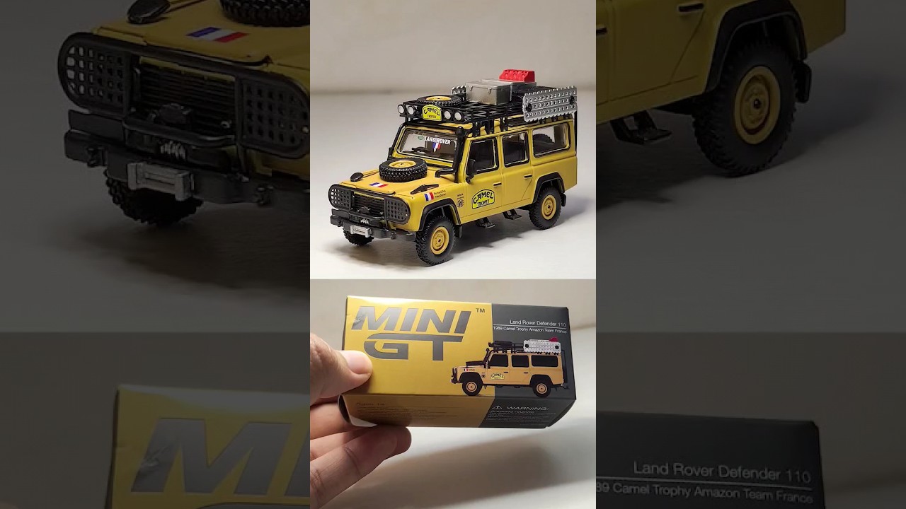 Mini GT Land Rover Defender Camel Trophy Team France 