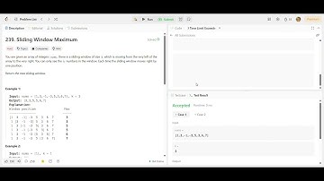 239. sliding window maximum LEETCODE HARD problem Easy solution.