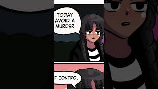Wednesday Prevents A Murder?! | Wednesday Comic Dub #Shorts