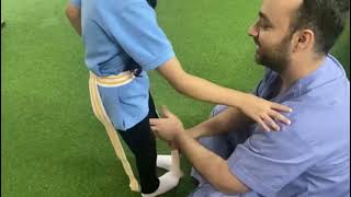 التخفيف من انحناء القدم للداخل أثناء المشي #gaiter #cerebralpalsy