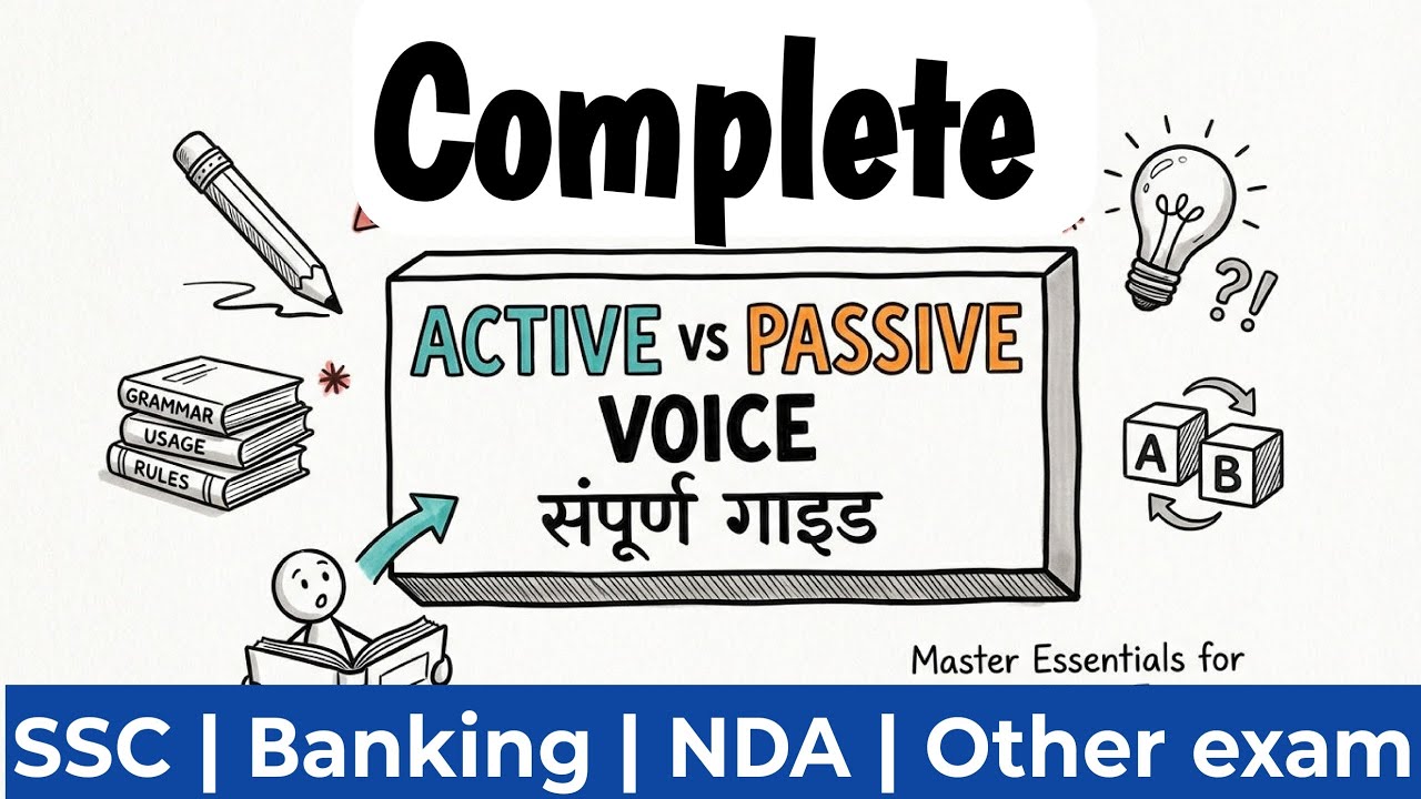 Complete Active and Passive Voice In One Video l one shot for all SSC ...