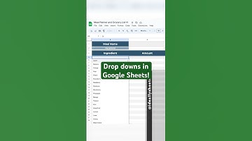 How to make a dropdown in your spreadsheets! (Easy!) #tutorial #spreadsheets