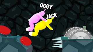 Try Not To FAIL Challenge In Super Bunny Man (FUNNY MOMENTS!) .ft Oggy screenshot 5