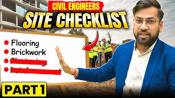 How Civil Engineers Check Flooring, Brickwork, Plastering & PCC on Site | Checklist Guide