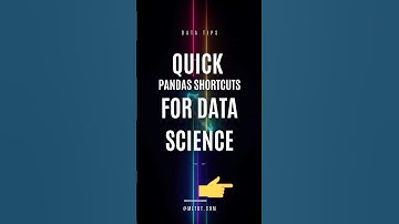 🔥 5 Easy Pandas Shortcuts for Data Science! 📊 #pandas #datascience