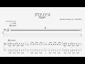 ベース譜 グロリアス GLAY 4弦 TAB譜 Glorious GLAY BASS TAB