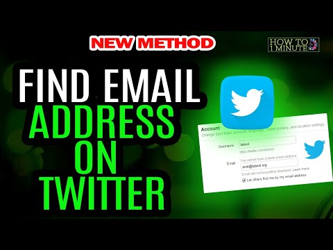 How to find email address on twitter 2022