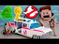 Ghostbusters - Frozen Empire Movie Ecto 1 Playset, Slimer &amp; Gary