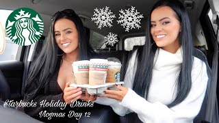 Trying The New Starbucks Holiday Drinks *2020* | Vegan Friendly! | Vlogmas Day 12