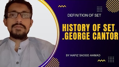 History of set.Well defined and Distinct collection of objects.Mathcity with Saood