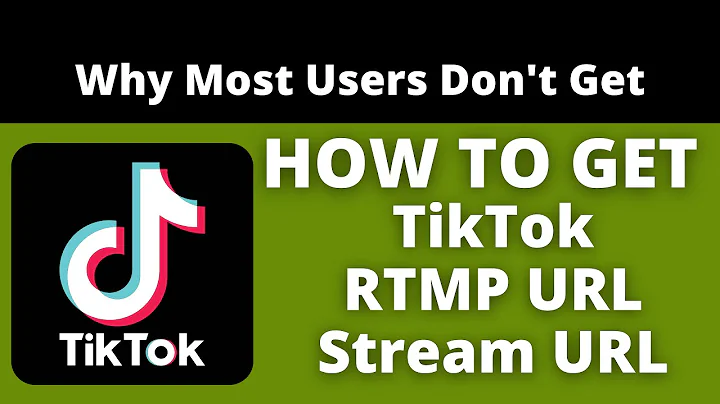 How To Get TikTok RTMP Url & Stream Key | Why You Don't Get TikTok RTMP  & What To Do #Tiktokrtmpurl