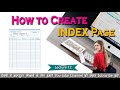 How to Create INDEX Page in ms.word | Ms.word Tutorial | Basic Tutorial in Hindi | Lecture 12