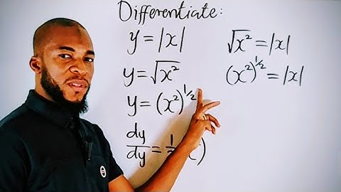 Hoe de absolute waarde van x | afgeleide van |x| te differentiëren