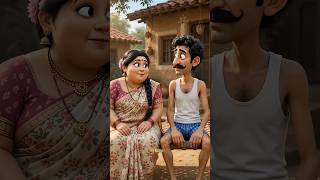 Funny Husband Wife Video 😂 AI 3D Animation #comedy #shorts