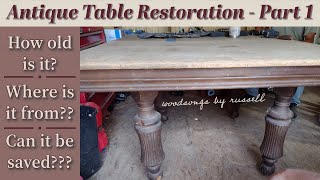 Part 1: 19th Century Dining Table Restoration | Deconstruction | Choate Hollister Furniture Company by Woodsongs by Russell 159 views 1 month ago 10 minutes, 33 seconds