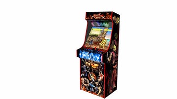 Classic retro custom built cabinet arcade machine with Street Fighter theme 6000+ games
