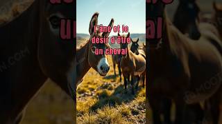 L'âne et le désir d'être un cheval #âne #acceptation #identité #liberté #respect #foryou #motivation