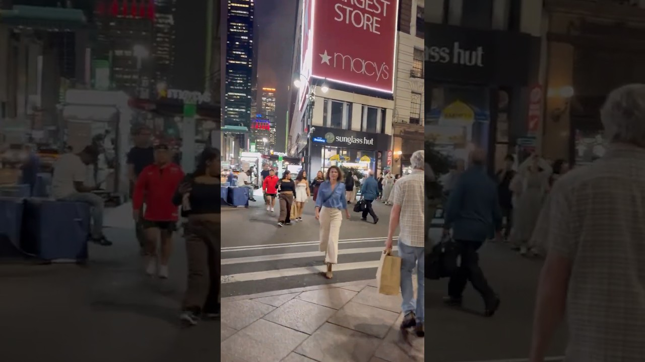 New York City at Night – Walking the Streets 🌃