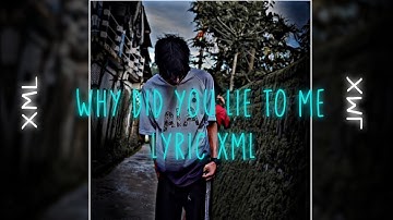 Why did yuh lie to me💔|Sad English song🔰 - XML lyrics edit Alightmotion📱|file link in description📁