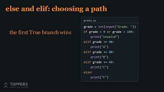05. if, elif and else | Python Programming