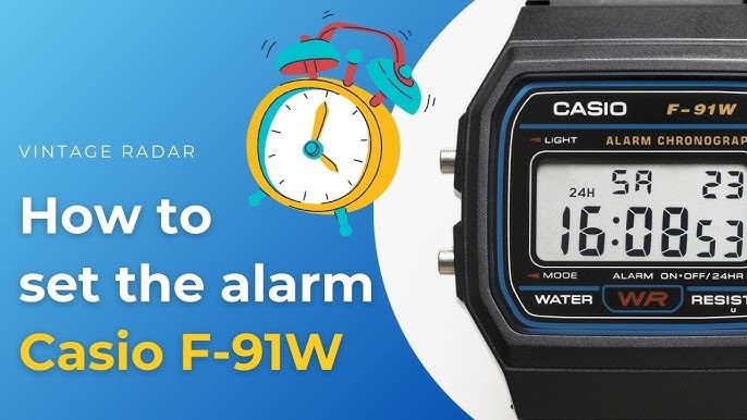 stum vinde Ældre borgere How To Turn Off Alarms On Casio F91W / F-91W / F91 - YouTube