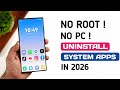 How To Uninstall System Apps | Remove Bloatware In Android Without Root | How to Remove System Apps