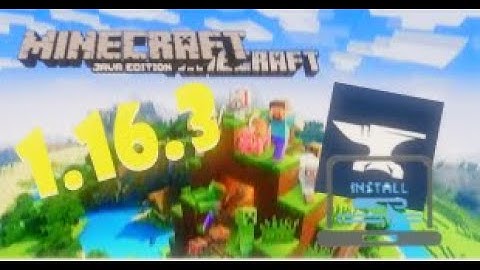 How to install forge 1.16.3 on your PC.