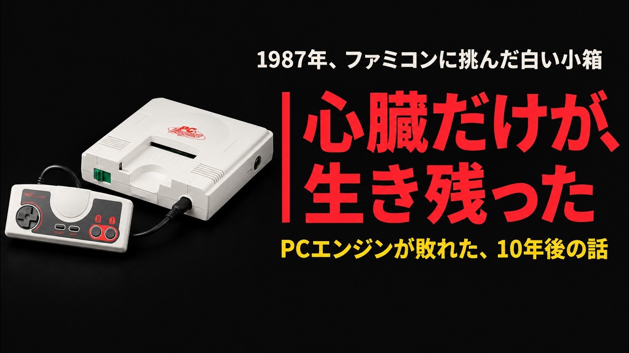 PCエンジン — 敗れた会社の心臓が、10年後に動いていた場所【敗者の