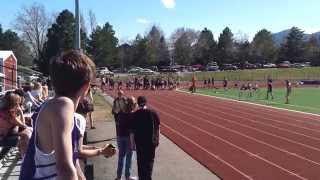 Maxs 100 Meter Dash - Fairview Boulder, Co Track Meet - Apr 11, 2014