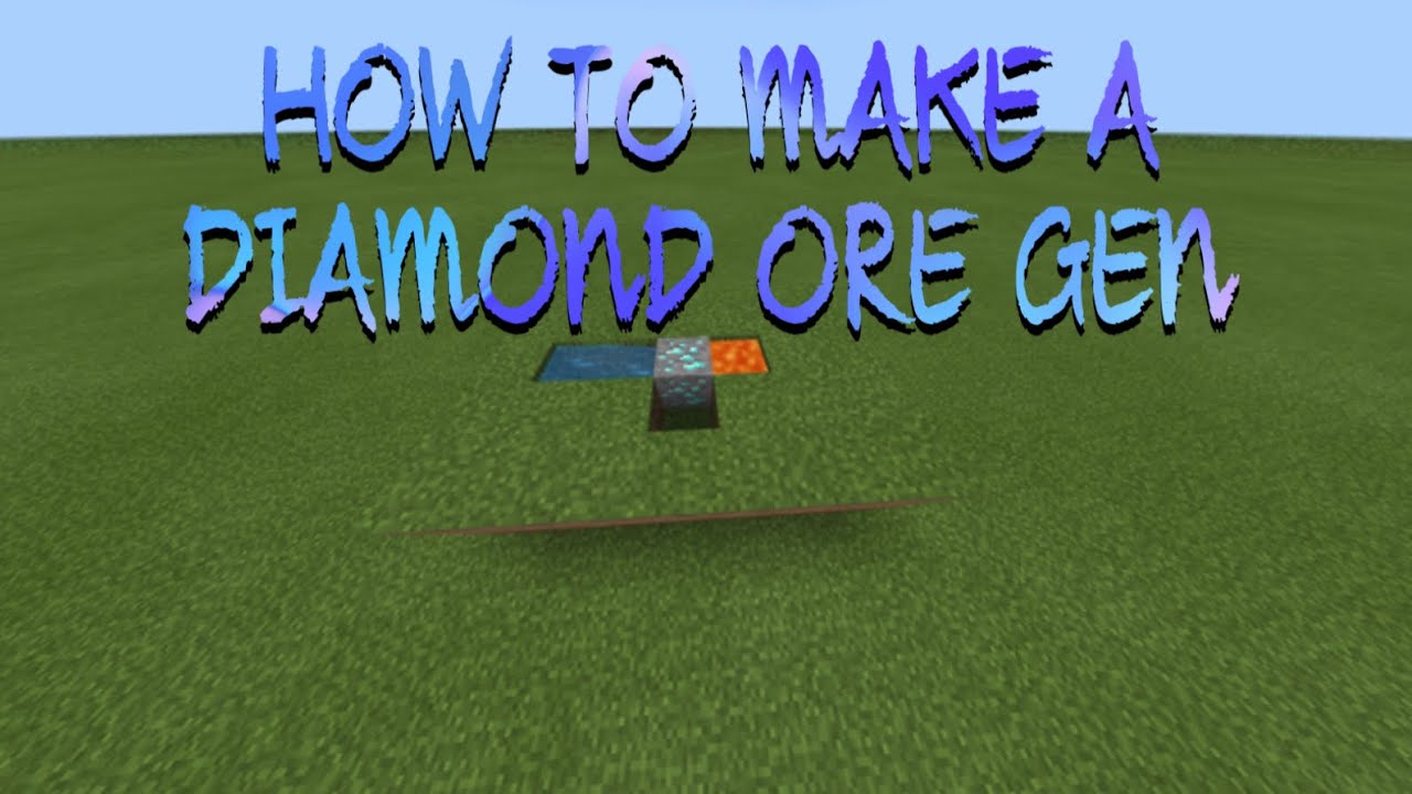 How to make a diamond generator using a command block(100%REAL NOT ...