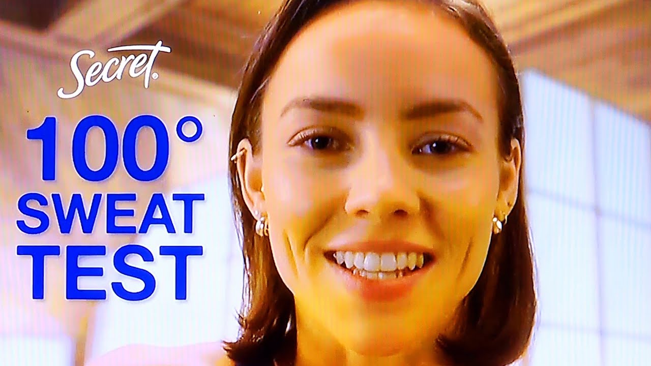 SECRET CLINICAL STRENGTH DEODORANT COMMERCIAL 2025 SECRET 100° SWEAT